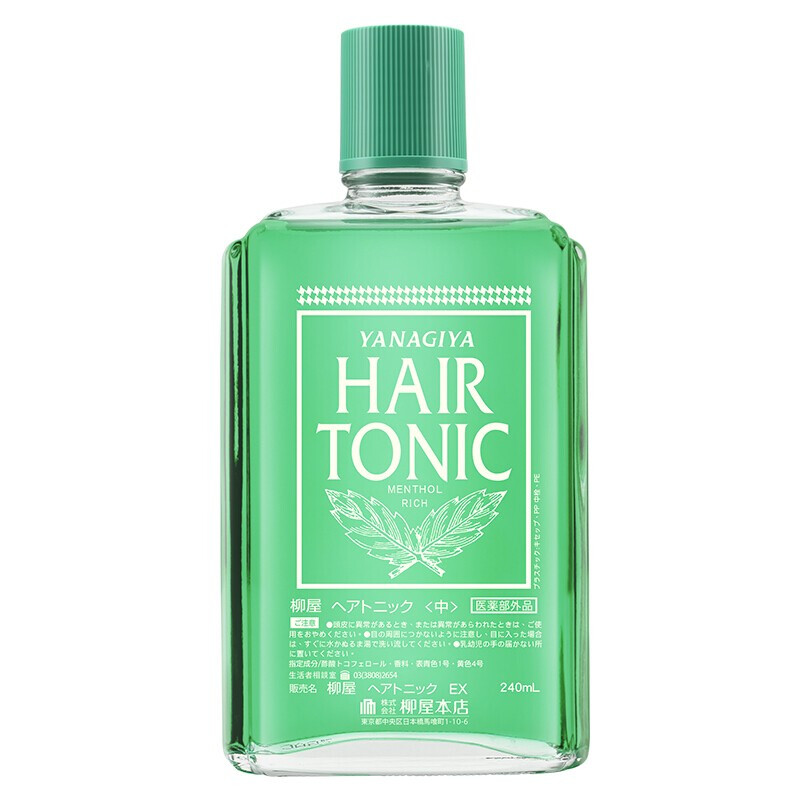 【海外直邮 品质保障】日本柳屋头发根营养液 Hair Tonic精华液控油清洁护理 经典薄荷香型240ml