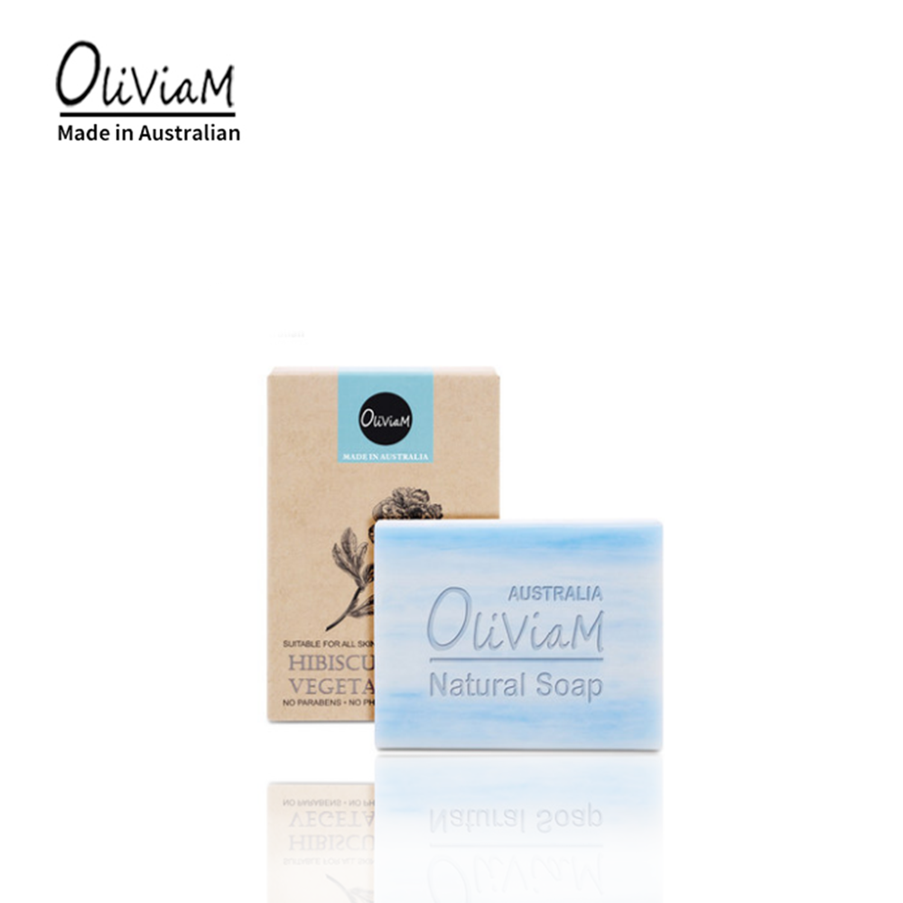 Oliviam/澳莉维亚 澳洲清香芙蓉植物精油皂温和清洁控油 100g/块