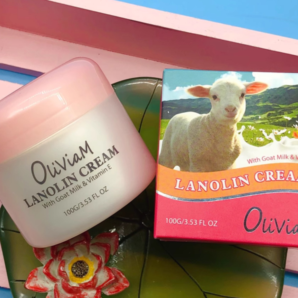 Oliviam澳洲原装进口经典羊奶绵羊油霜100g