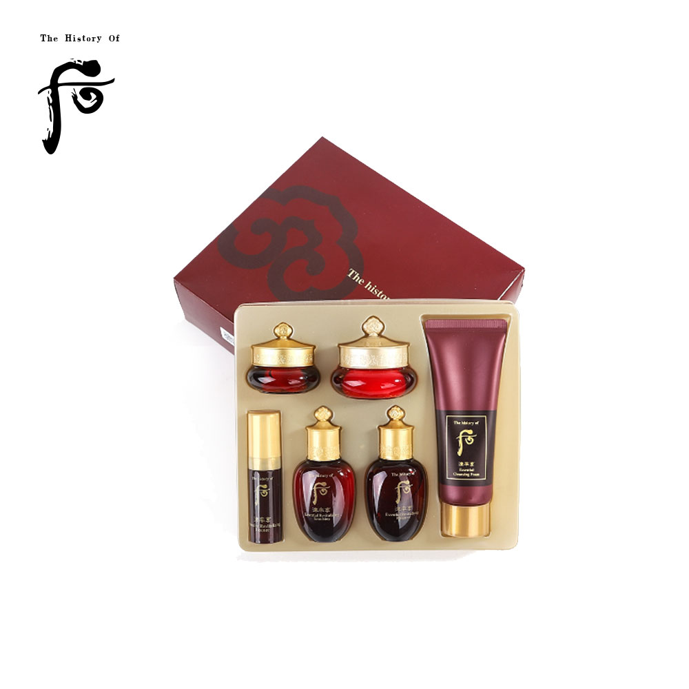 【海外直邮】Whoo后套装拱辰享水乳霜套装套盒津率享套装水妍套装天气丹套装补水保湿去黄紧致套盒 津率享中样6件 水+乳+洁面+精华+眼霜面霜